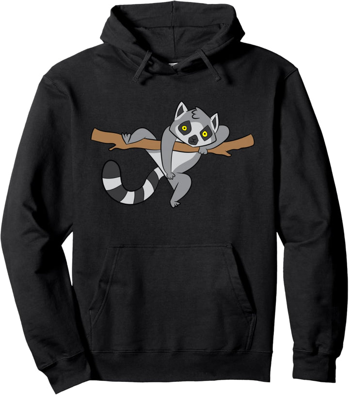 Lemur Tier Kinder Lemuren Süsser Lemur Pullover Hoodie