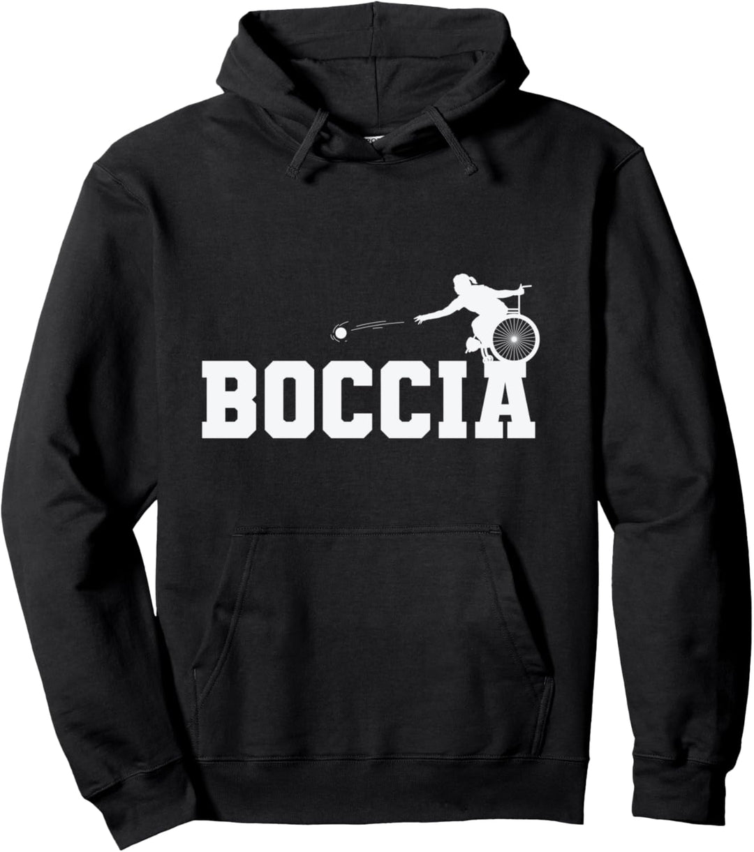 Boccia im Rollstuhl Pullover Hoodie