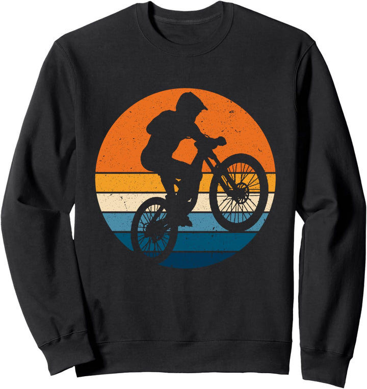 Mountainbike Sport Retro Vintage Sunset Racer Sweatshirt