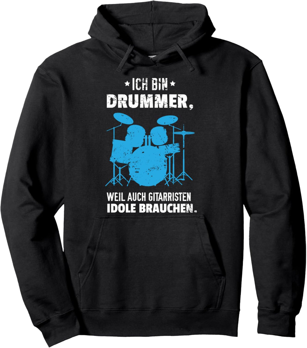Drummer und Schlagzeuger Sprüche-Design I Musiker Motiv Pullover Hoodie