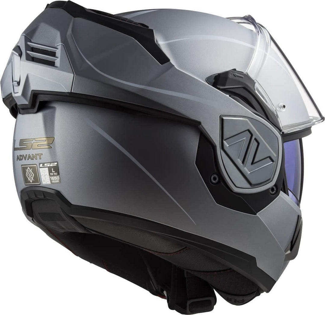 LS2 Klapphelm FF906 Advant Special ECE2206 Modularhelm Motorradhelm L mat silver, L mat silver
