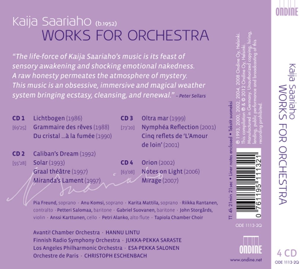 Orchesterwerke, Audio-CD