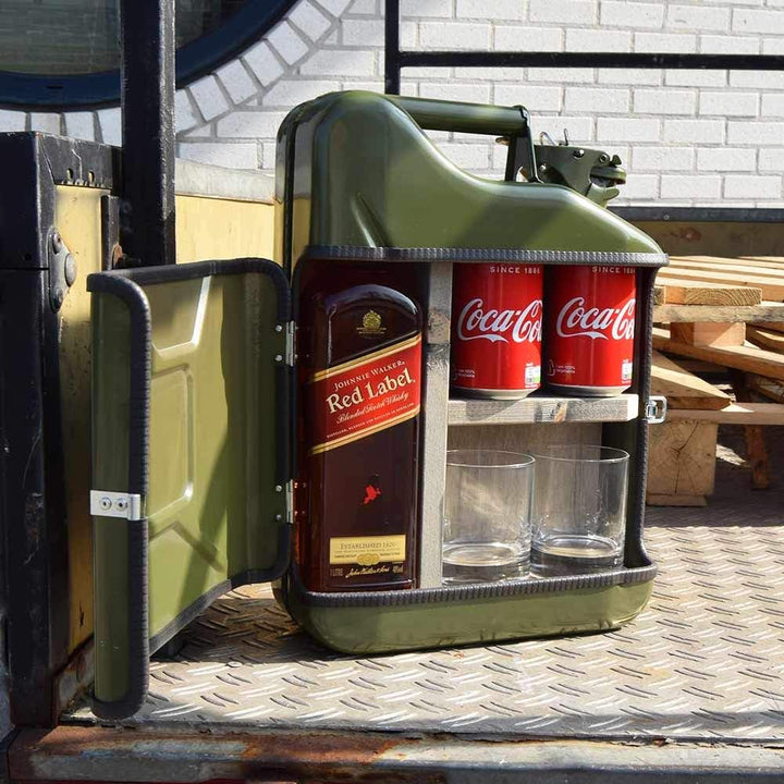 mikamax – Jerrycan Giftset 10L – Jerrycan Geschenkset – Whiskybar – Jack Daniels Canister – 10L – Gr