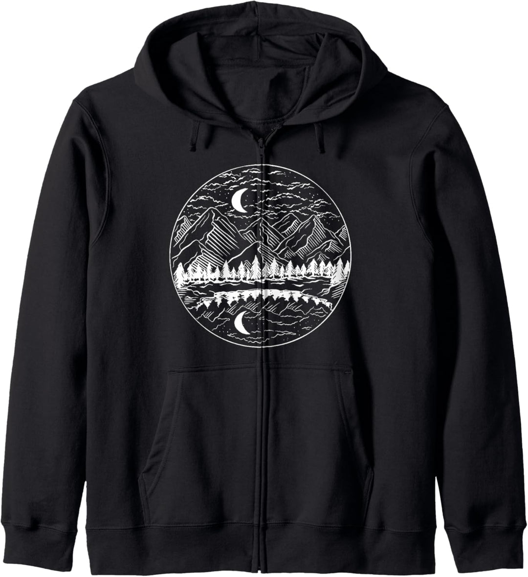Wandern Camping Natur Outdoor Berge Wanderer Camper Geschenk Kapuzenjacke