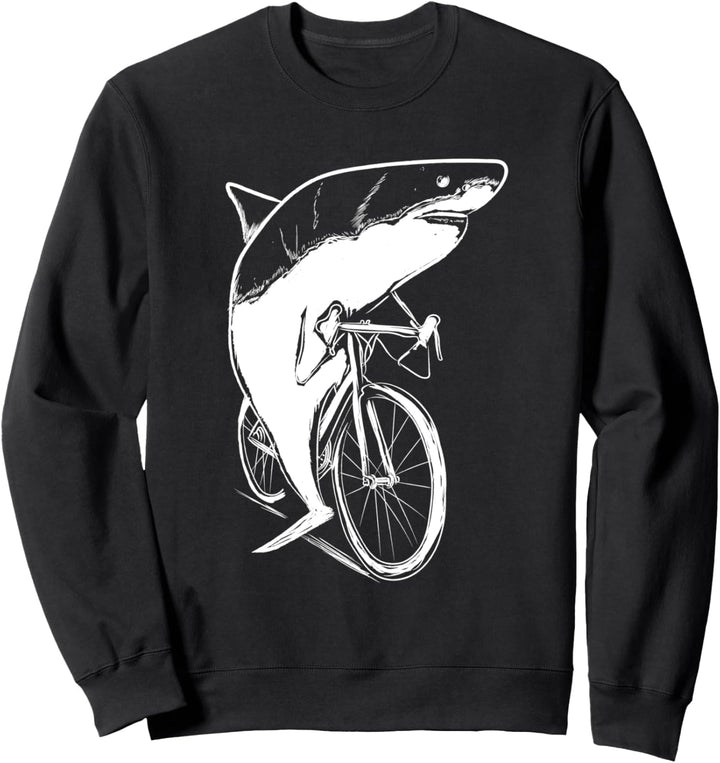 Radfahrender Hai Fahrrad Kleidung Outfit Radfahrer Geschenk Sweatshirt