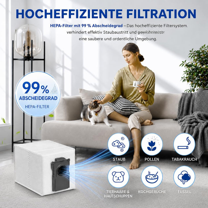14 Staubbeutel Ersatz für MOVA P50 Pro Ultra/P10 Pro Ultra/S20 Ultra/P10 Ultra Staubsauger - Grossvo