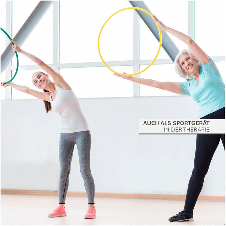 Gymnastikreifen aus Kunststoff, 4er-Set, ø 60 cm Grün, Grün