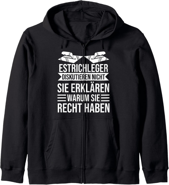 Estrichleger Estrich Kapuzenjacke