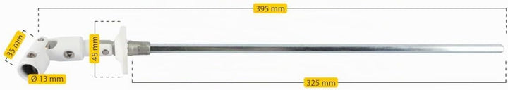 Schellenberg Gelenkl. 30° 6-kt 7/45/22mm weiss 7/45/22 Weiss, 7/45/22 Weiss