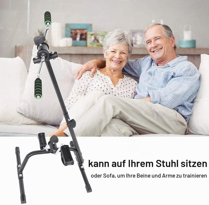 Mini-Heimtrainer, Arm- und Beinübung, Fahrrad Training für ältere Menschen mit Behinderungen, Schwar