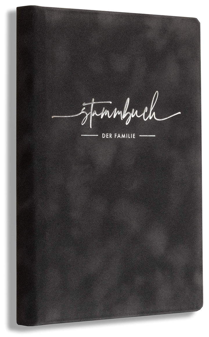 Stammbuch Grise Grau Trauung Samt Hochzeit mit Einleger Stammbuch der Familie