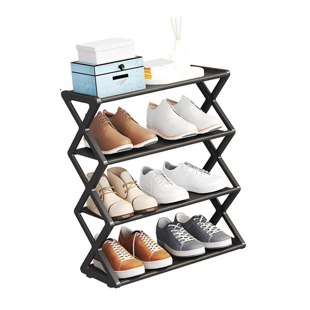 Faltbare Schuhregal -Sortierfunktion Schuhschrank für den Schrank Flur Eingangszimmer, Plastik, Plas