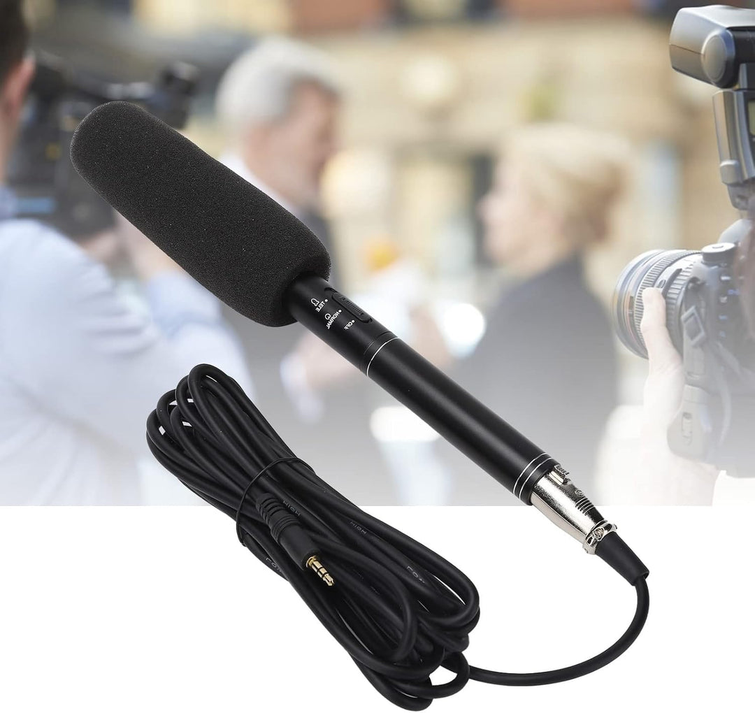 Handheld Interview Mikrofon, XLR Kondensator Gesangsmikrofon mit Richtwirkung für Meetings, von Spre