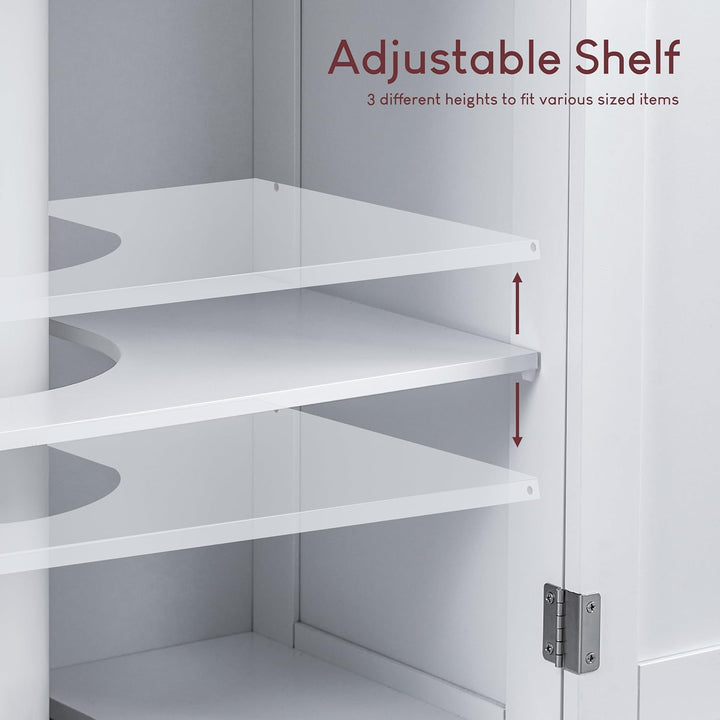 Bath Vida Priano Waschbecken-Unterschrank für Badezimmer, bodenstehende Aufbewahrungseinheit, weiss,