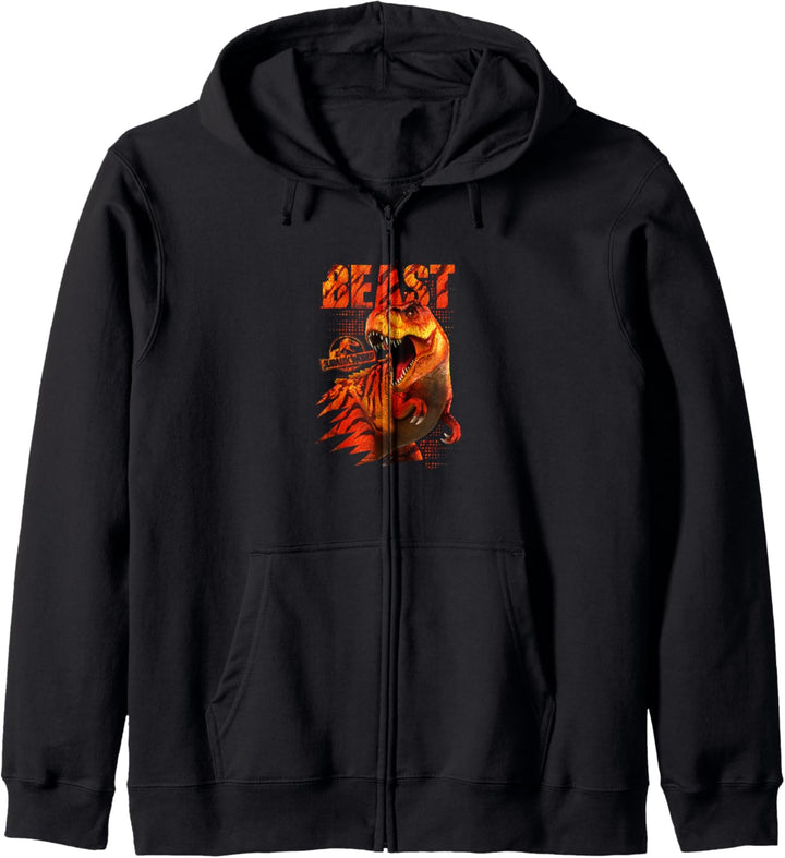 Jurassic World T-Rex Tiger Striped Beast Kapuzenjacke