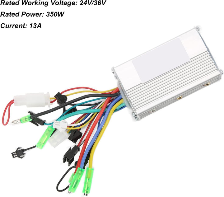 Alomejor E Bike Brushless Motor Controller, 24V/36V 350W Dual Mode Geschwindigkeitsregler für Elektr