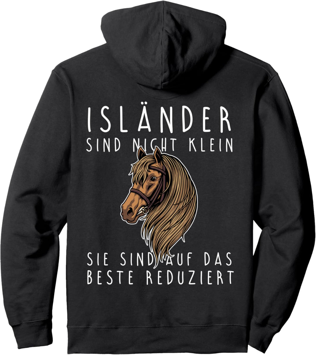 Islandpferd Isländer Island Pony Nicht klein Beste reduziert Pullover Hoodie