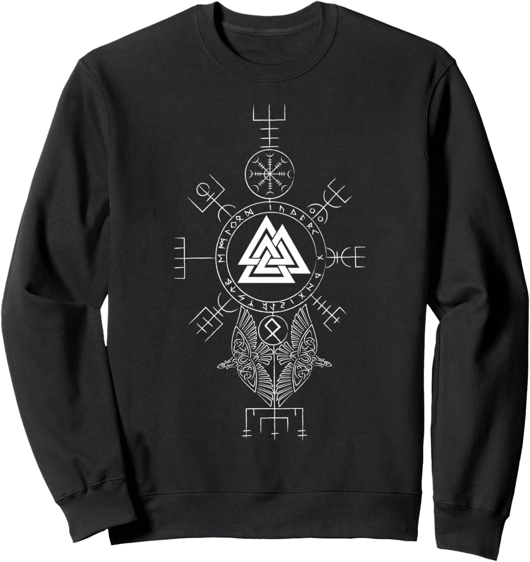 Wikinger Symbol Valknut Wotansknoten Viking Sweatshirt