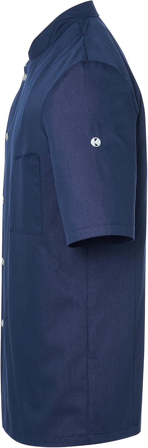 Karlowsky Herren Kochjacke Gustav Kurzarm Druckknöpfe 65% Polyester/35% Baumwolle 56 Marine, 56 Mari