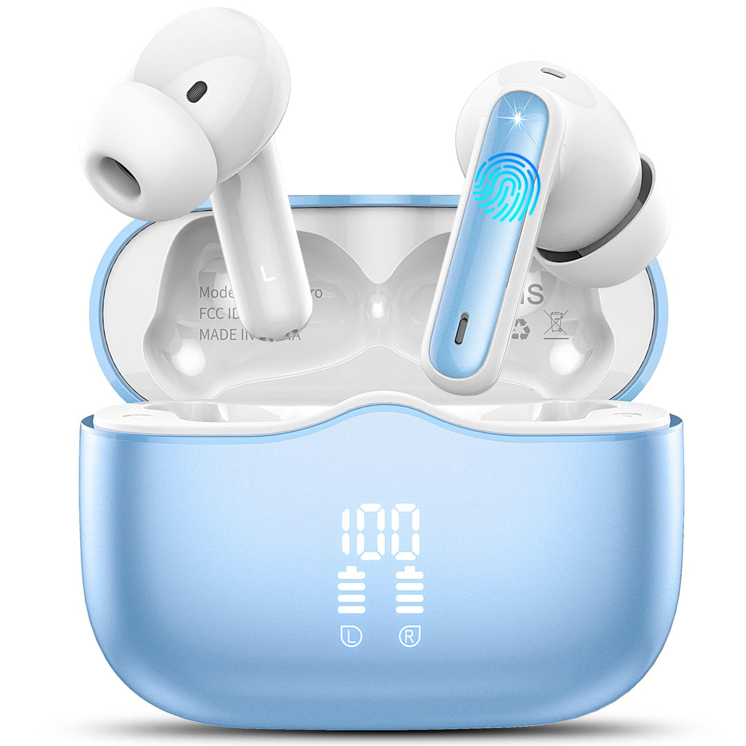 Bluetooth Kopfhörer, Kopfhörer Kabellos Bluetooth 5.3 In Ear Kopfhörer mit 4 ENC Noise Cancelling Mi