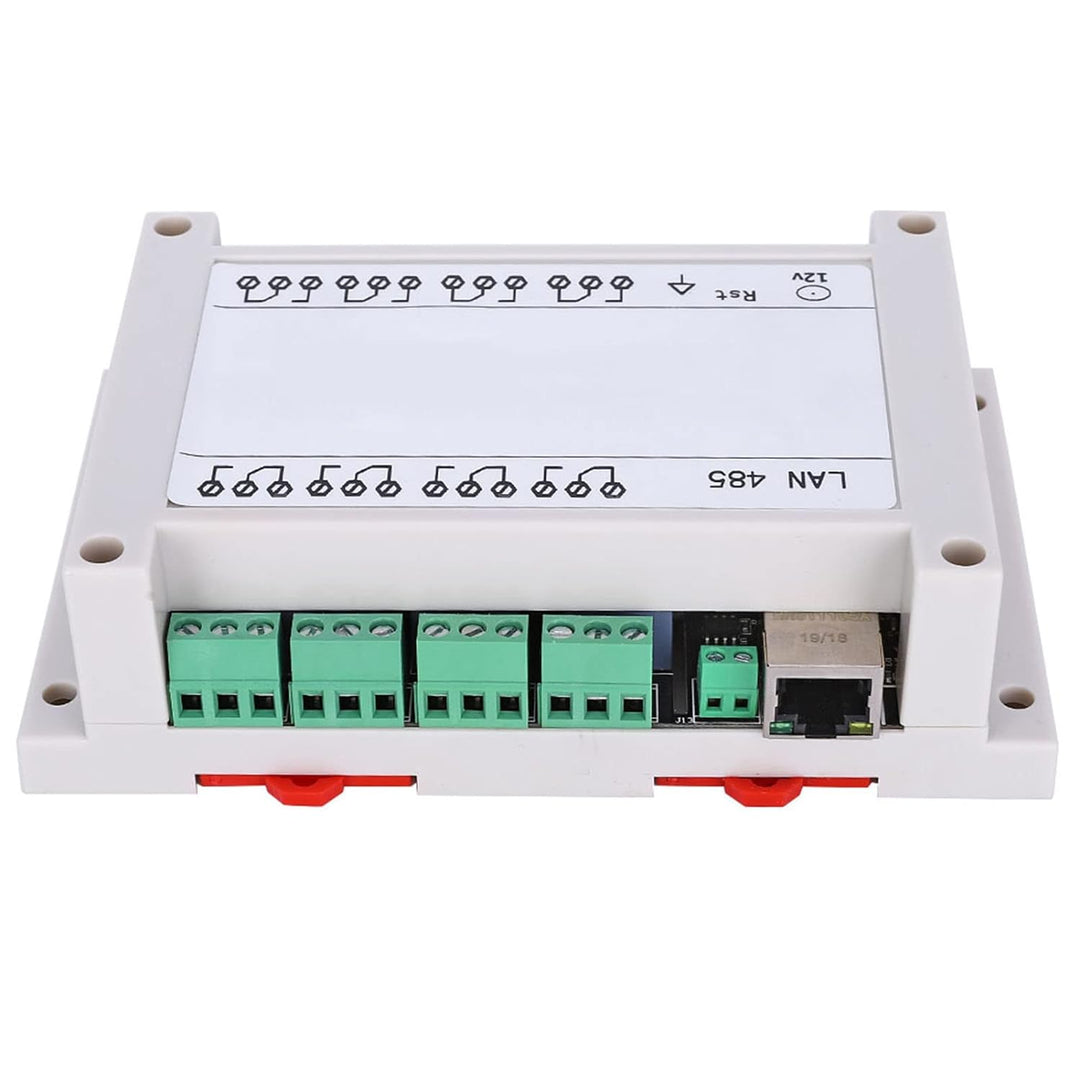 8 Kanäle Relais Modul, RJ45-TCP/IP Netzwerk Relaismodul 250V/AC 10A 8-Kanal Relais Schalter mit Indi