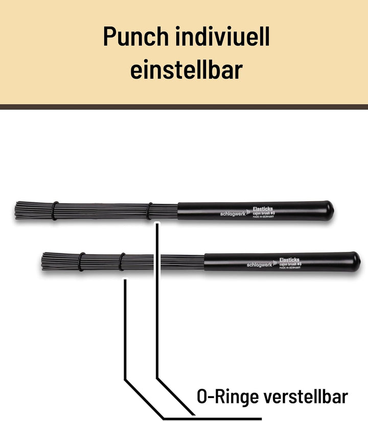 Schlagwerk BRC03 Cajon Pinsel #3 – Elasticks, BRC03