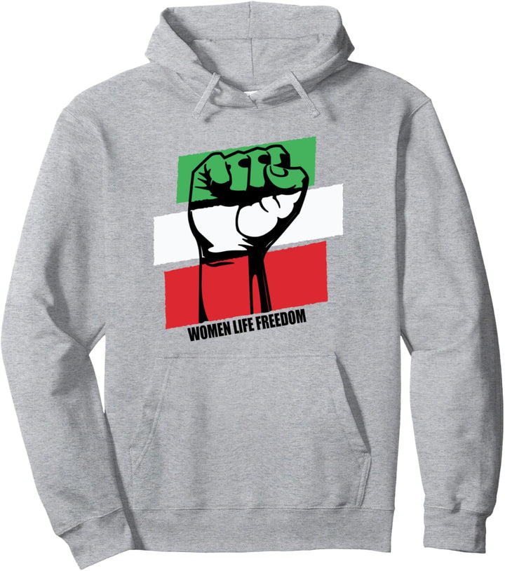 Iranische Flagge Women Life Freedom Support Retro Pullover Hoodie