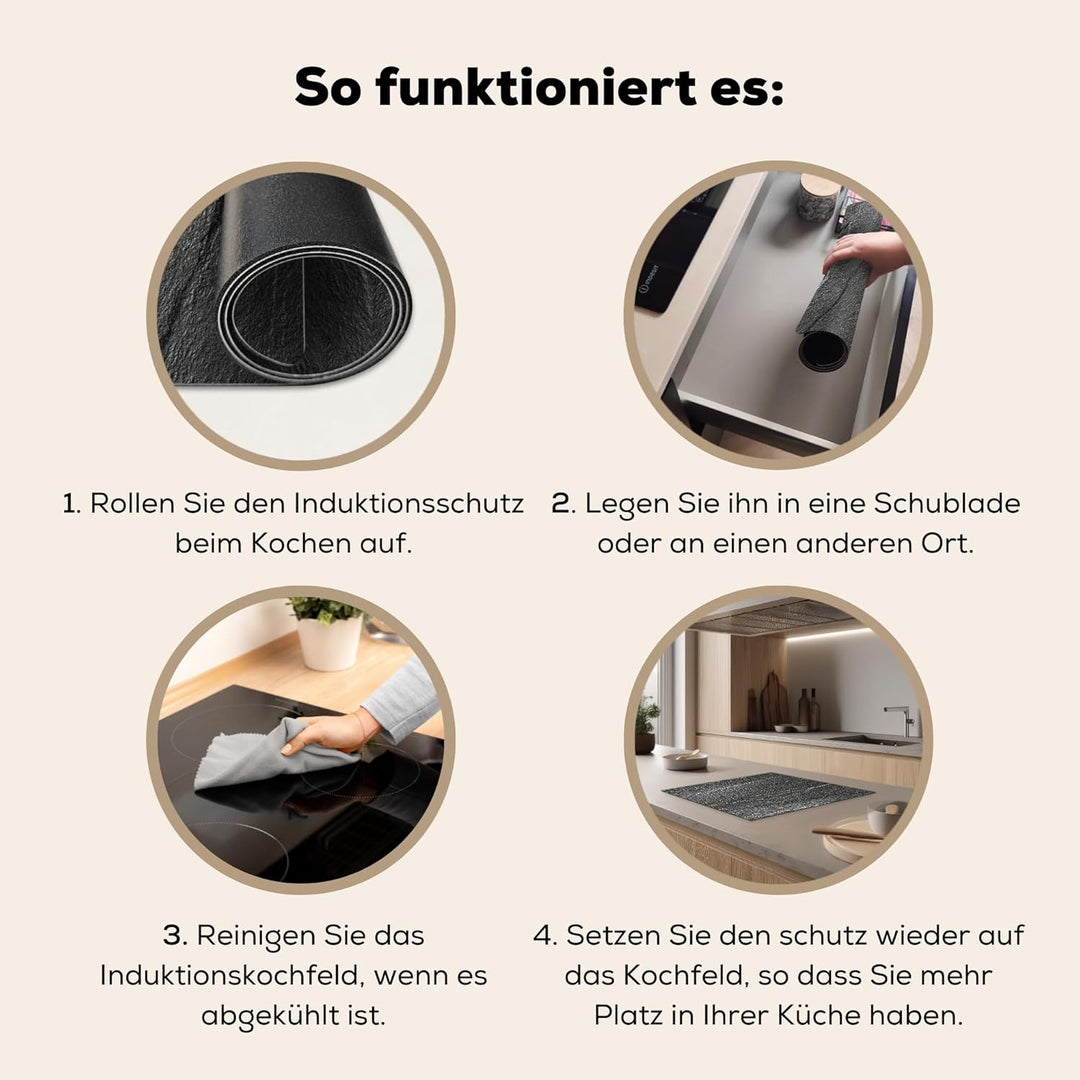 KitchenYeah© Herdabdeckplatte Einteilig Herdabdeckung Abdeckplatte für Ceranfeld Abdeckung Induktion