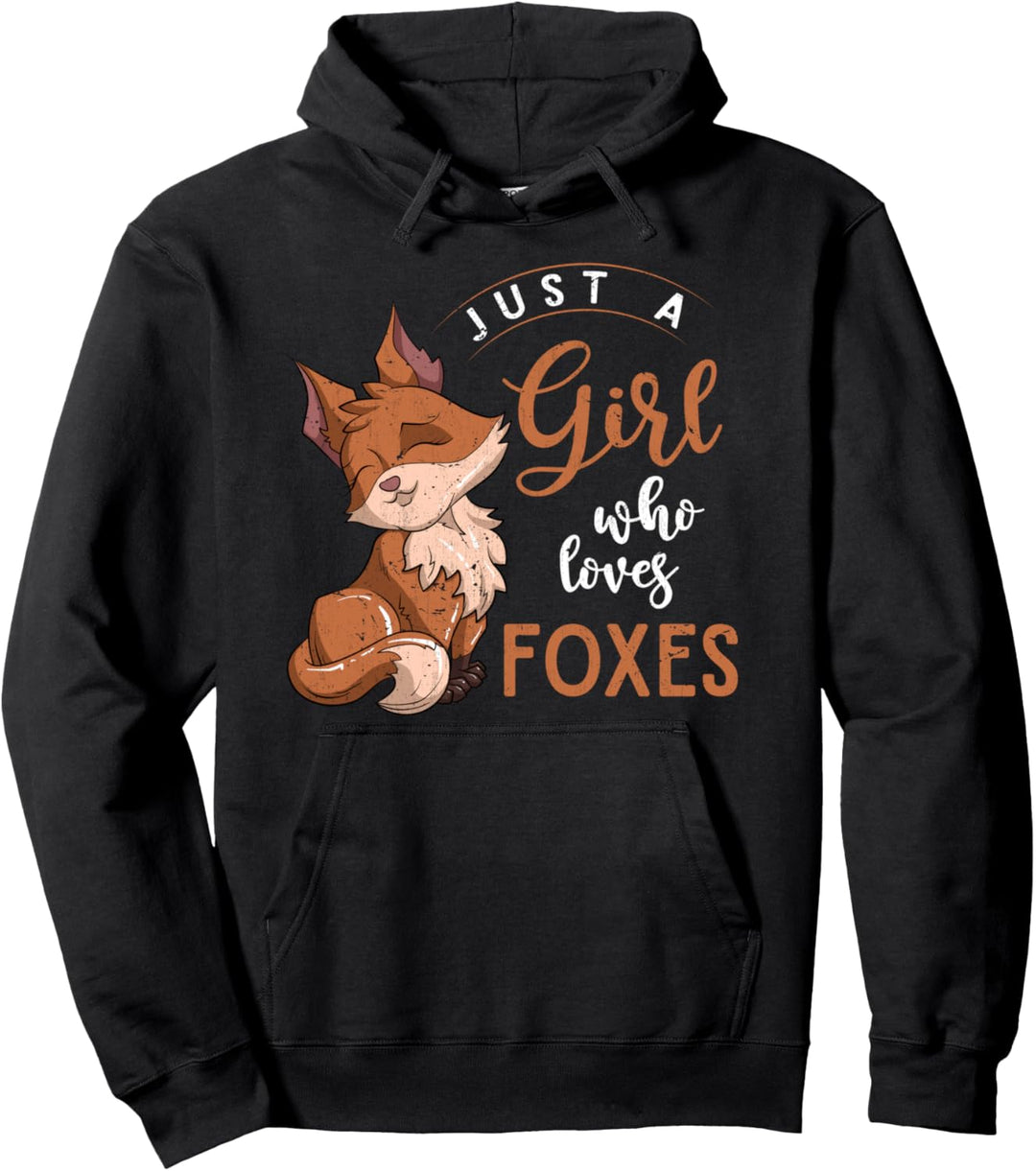 Nur ein Mädchen das Füchse liebt Waldbewohner Fuchs Pullover Hoodie