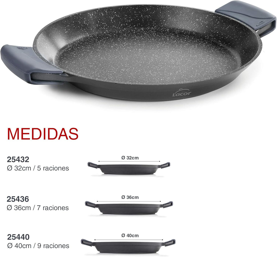Lacor 25440 Paellera, Aluminum
