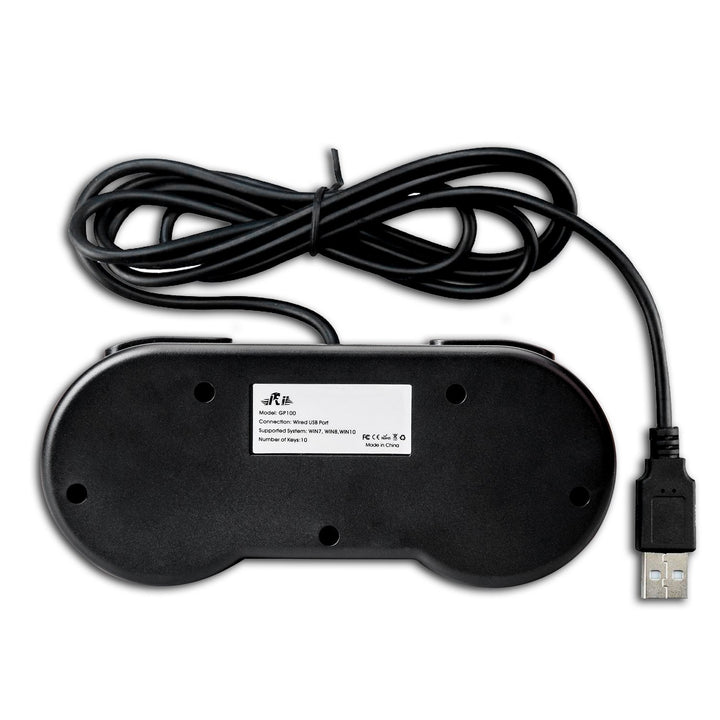 Rii Gaming GP100-2X USB Gamepad Controller kompatibel mit PC (Windows, Mac, Linux) und Raspberry Pi