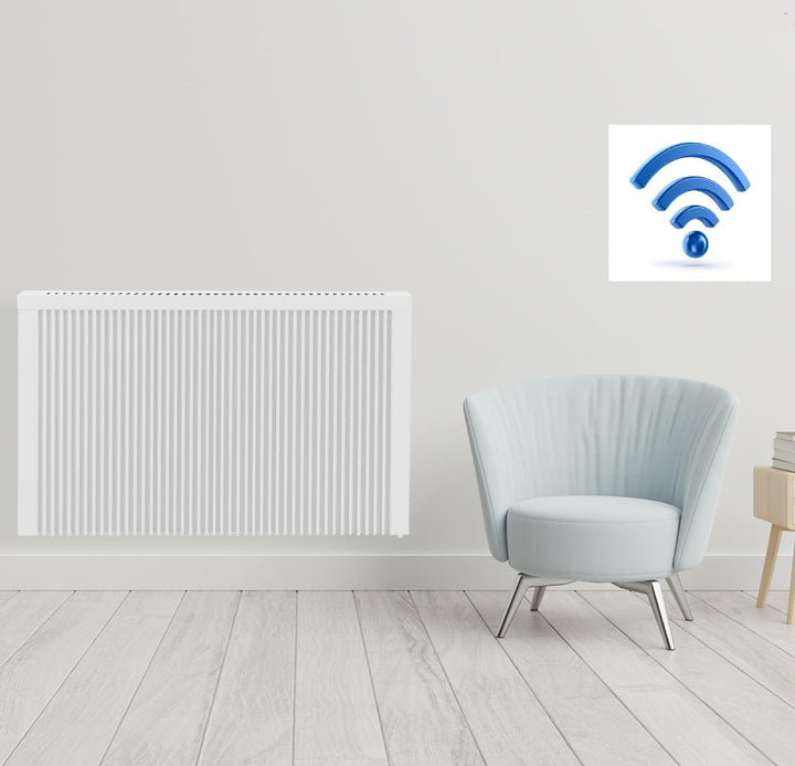 anapont Premium Elektroheizung mit W-Lan Appsteuerung - Elektroheizkörper mit Speicherstein Schamott