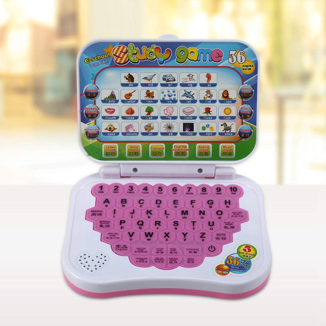 Kinder Laptop Spielzeug, Zweisprachige Pädagogische Lernstudie Spielzeug Laptop Laptop Computerspiel