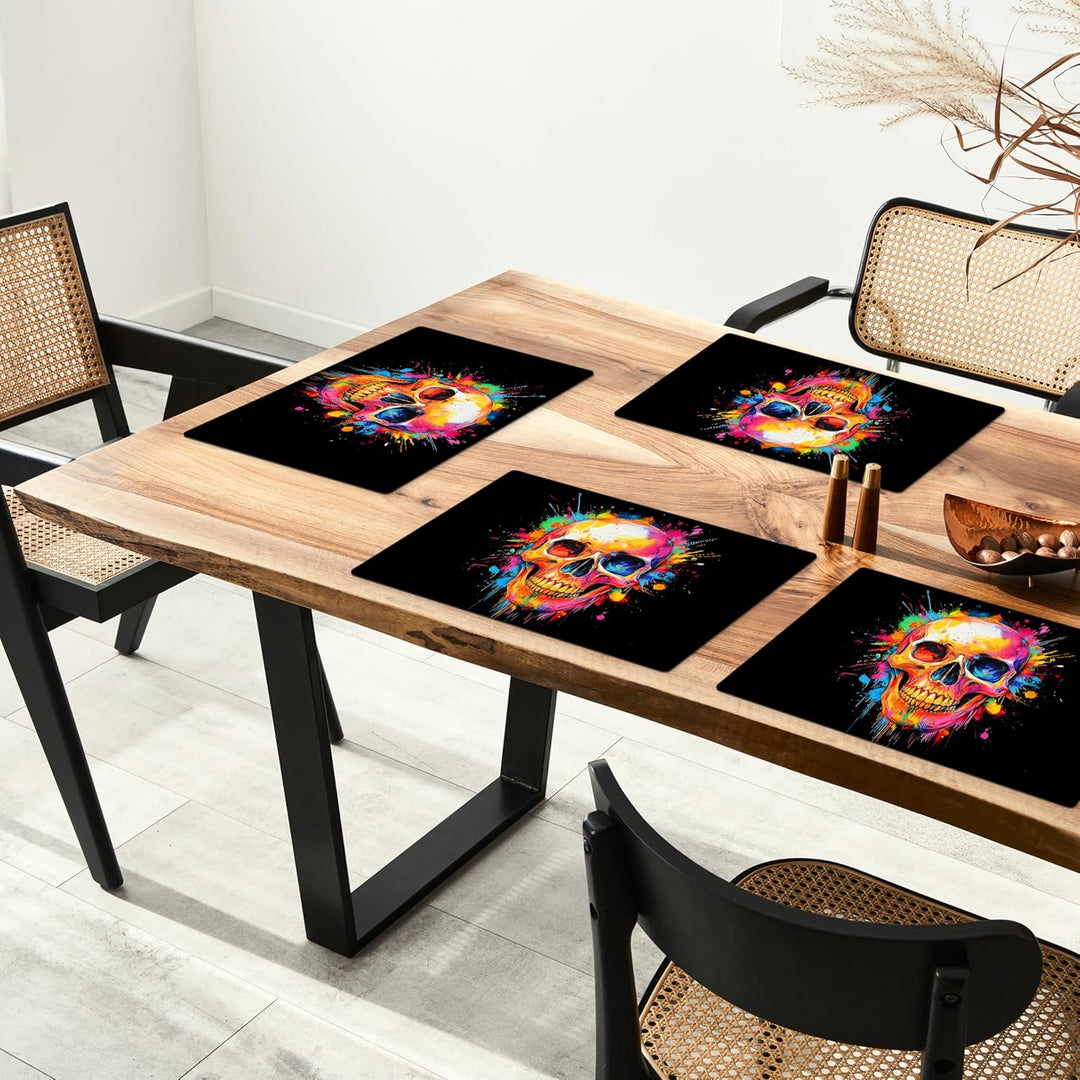 KitchenYeah© Platzsets Abwaschbar 6-Teilig 45x30 cm Tischsets Platzdeckchen Platzset Unterlage Tisch