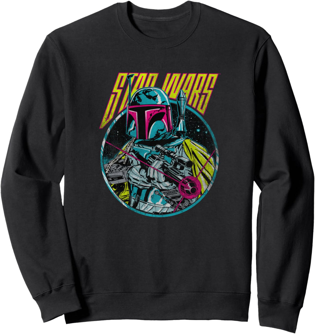 Star Wars Boba Fett Neon Blaster Vintage Sweatshirt