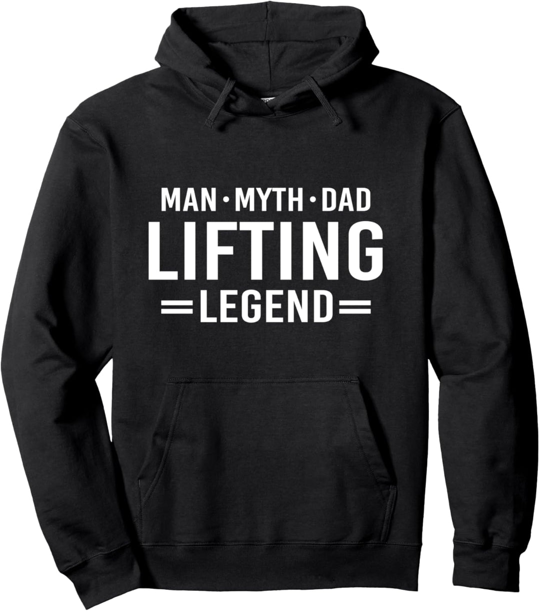Man Myth Legend Dad Weightlifting Pullover Hoodie