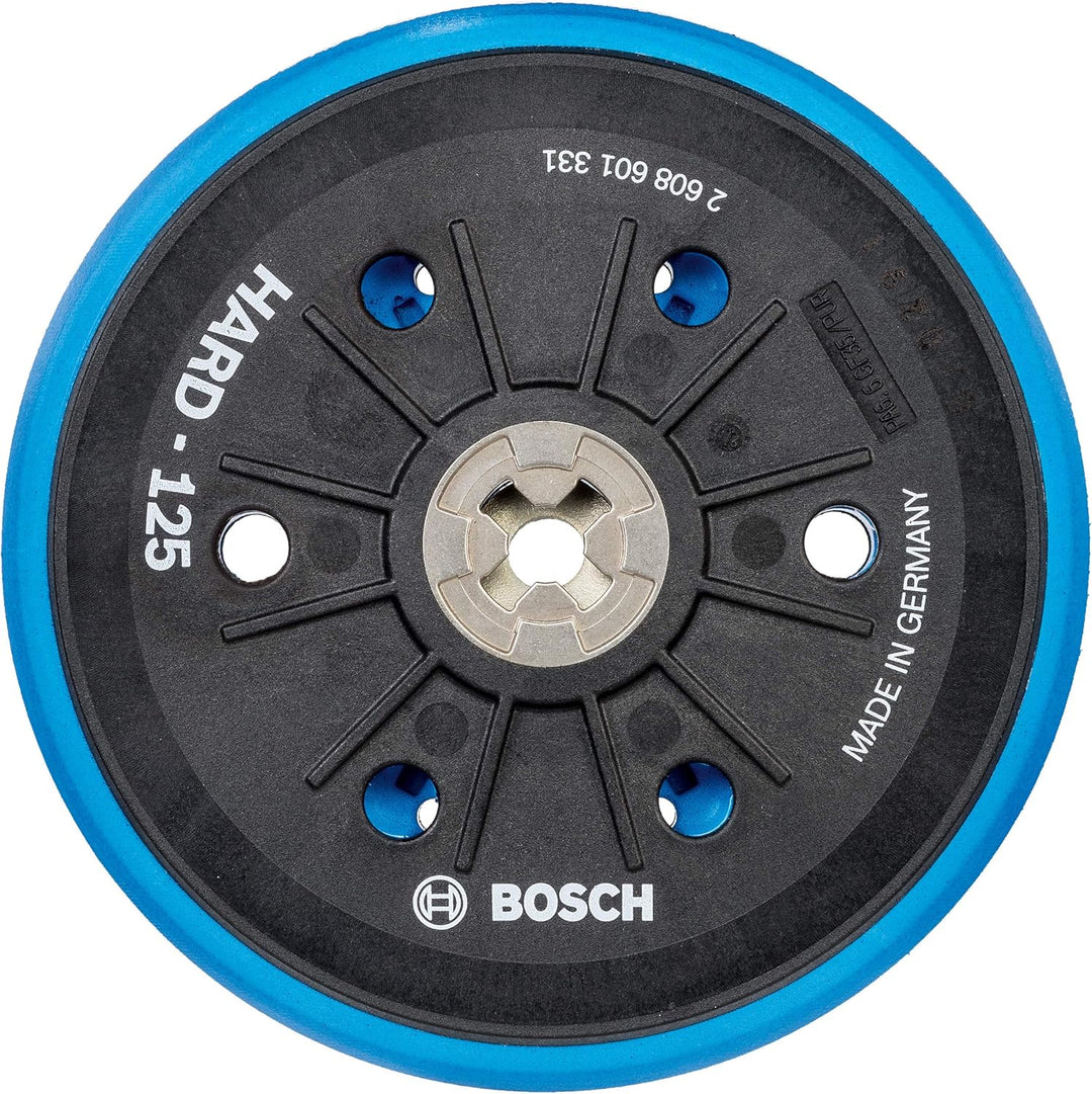 Bosch Professional Multi-Loch Schleifteller (Ø 125 mm, hart, Klett, Zubehör Exzenterschleifer) Ø 125