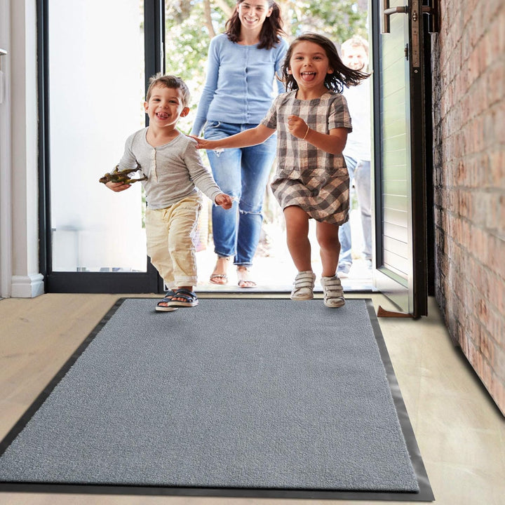 Floordirekt Schmutzfangmatte Monochrom | Fussmatte in 10 Grössen & 8 Farben | Türmatte für innen & a