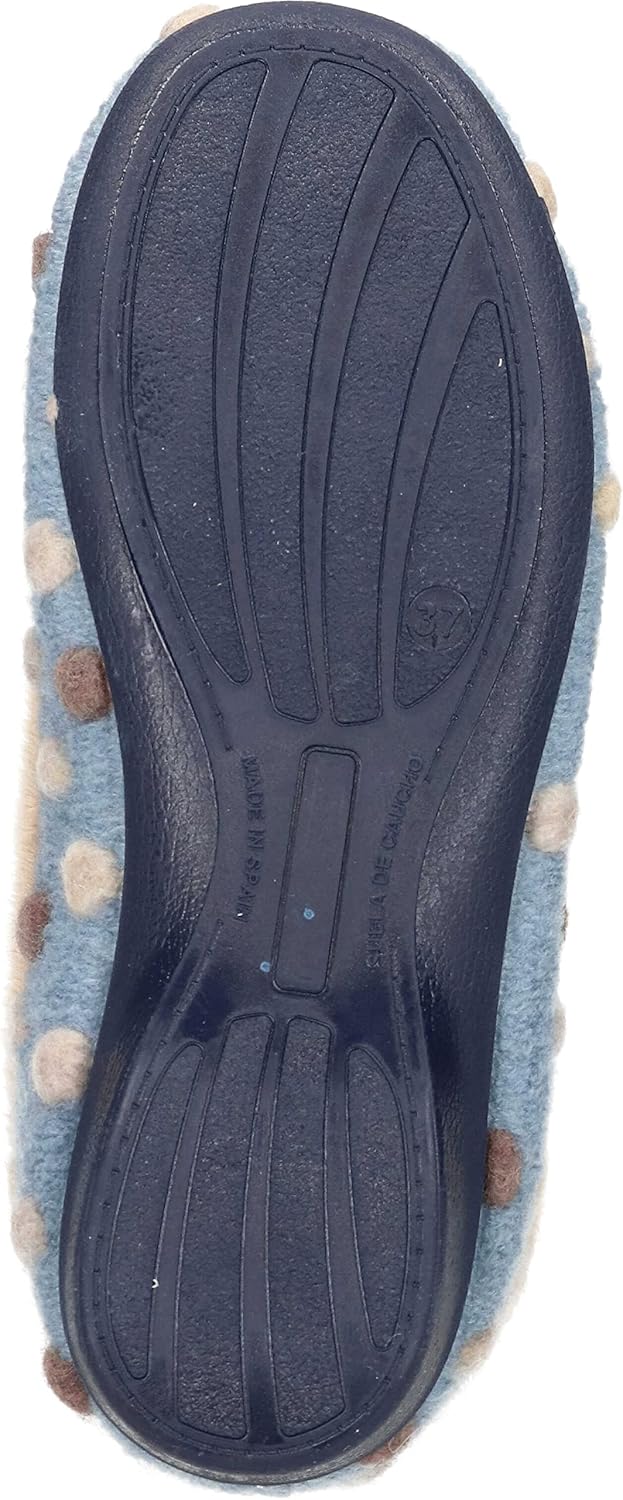 Manitu Damen Home Hausschuh 41 EU Blau, 41 EU Blau