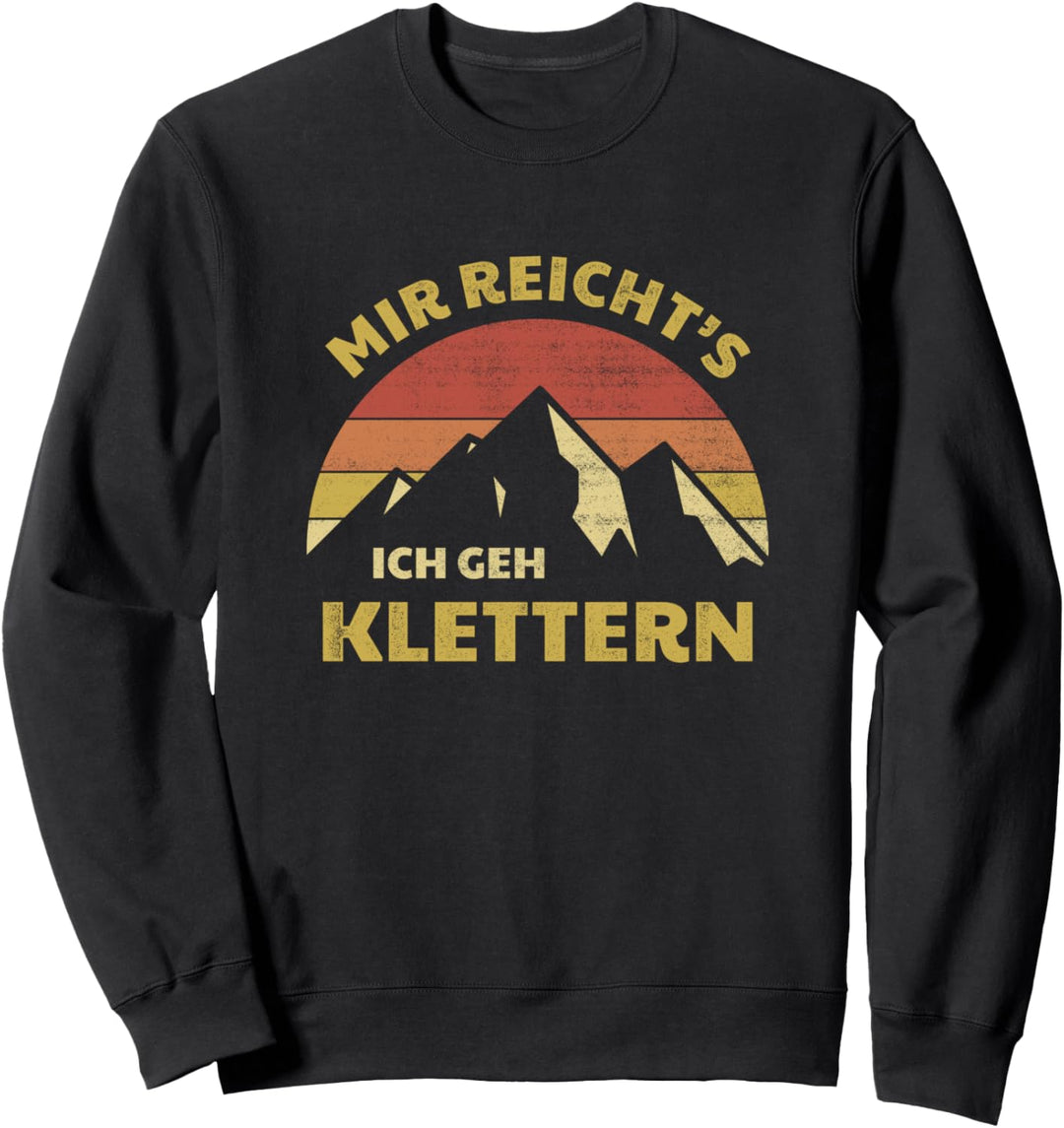 Kletter Geschenkidee für Bergsteiger Kletterliebe Bouldern Sweatshirt