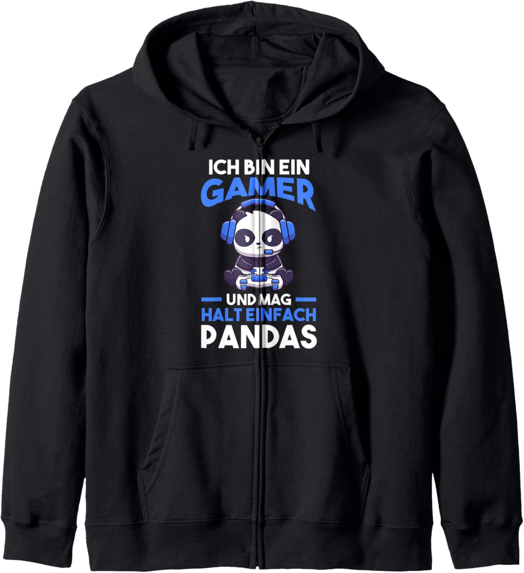 Gamer Panda Gaming Zocken Zocker Panda Kapuzenjacke