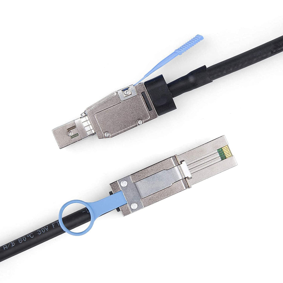 10Gtek External Mini SAS HD SFF-8644 zu Mini SAS SFF-8088 Hybrid Kabel, 4-Meter(13.2ft), SFF-8644 to