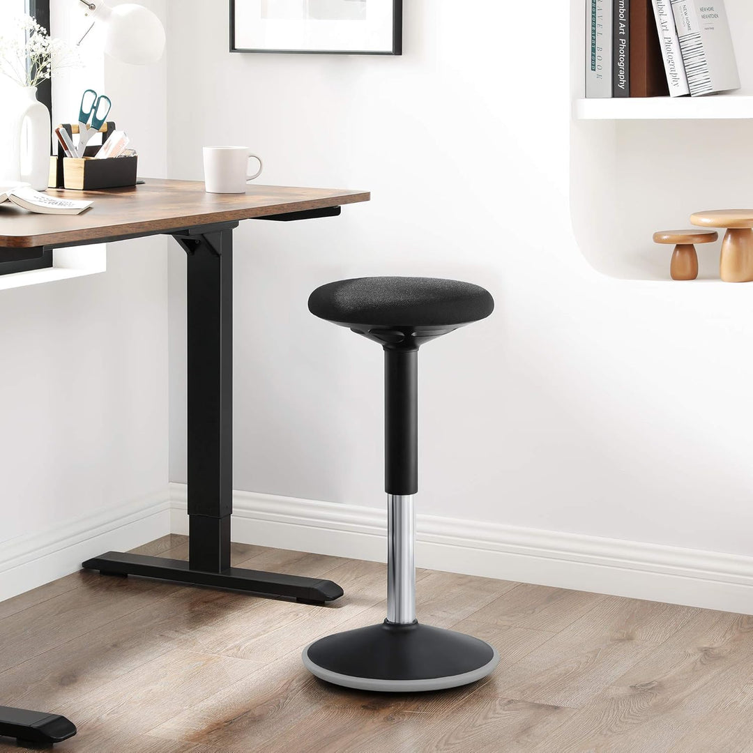 SONGMICS Dynamischer Sitzhocker, Stehhocker, Arbeitssitz, 360 ° drehbar, ergonomisch, höhenverstellb