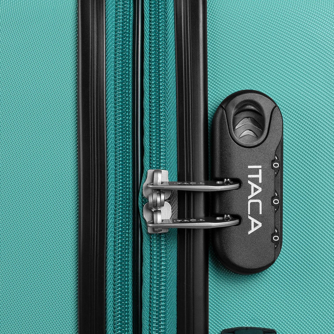 ITACA - Trolley Handgepäck Cabin Trolley Koffer Reisekoffer Hartschalenkoffer mit Zahlenschloss - Ka