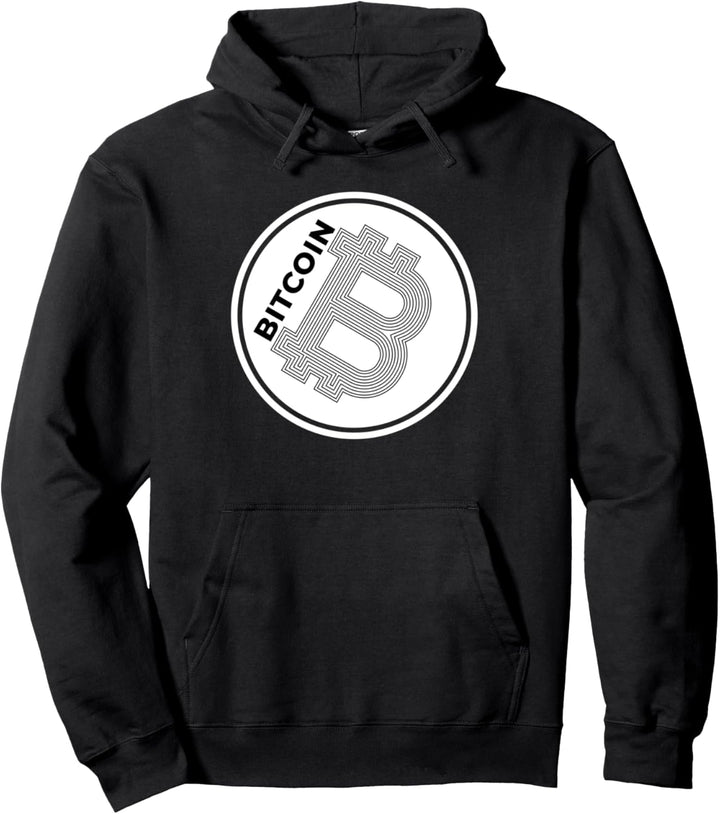 Bitcoin BTC Logo Image Pullover Hoodie