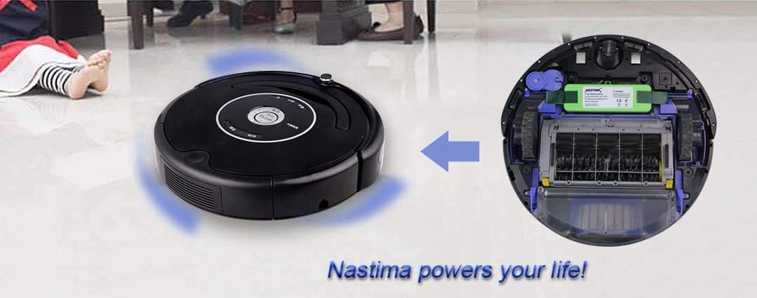 NASTIMA 14,8V Lithium Akku 6,4Ah (2021 Aktualisierung) Kompatibel mit Roomba 500 510 521 530 531 532