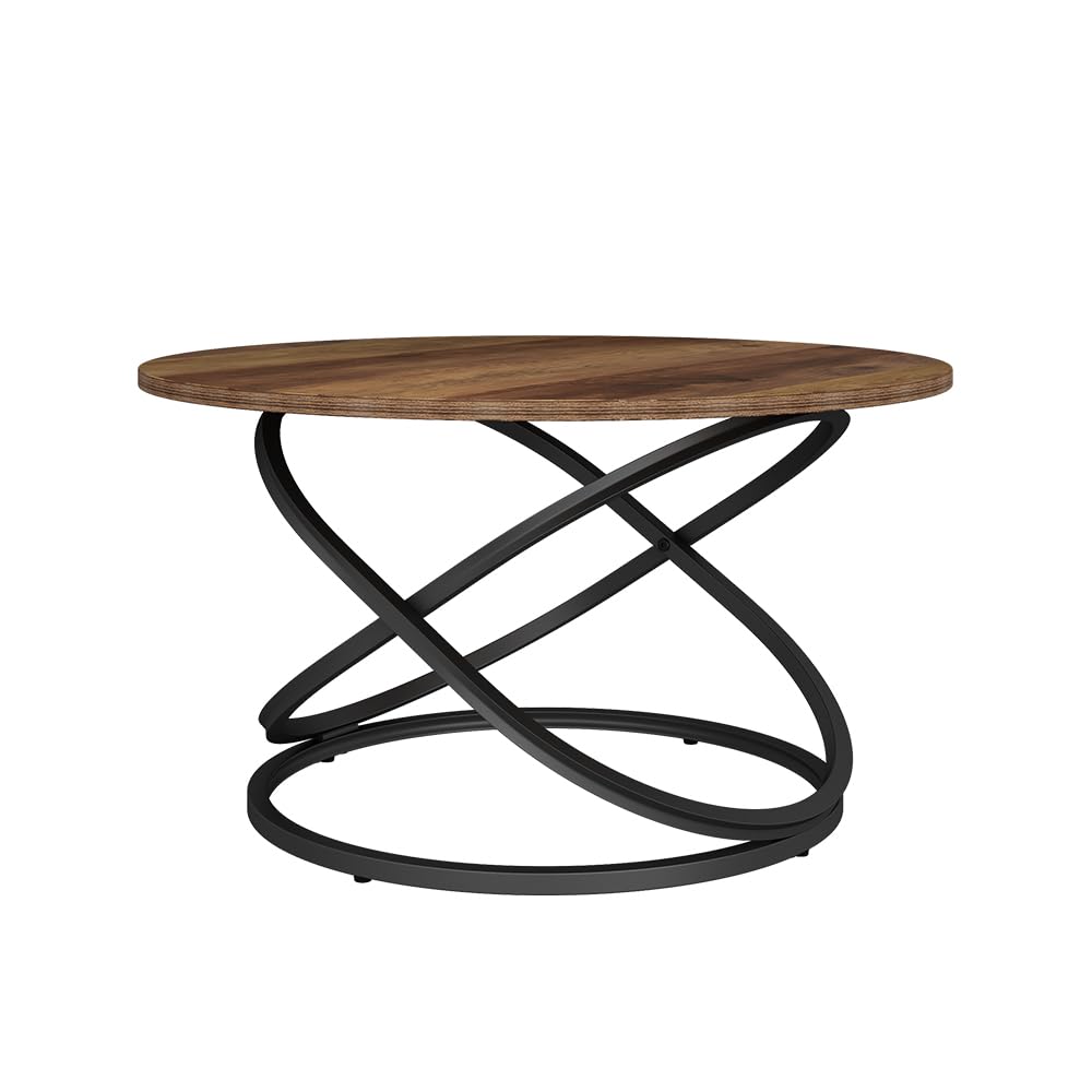 Vicco Couchtisch Calgary, Antikholz/Schwarz, 79.5 x 46 cm mit grosse Arbeitsfläche, Holz