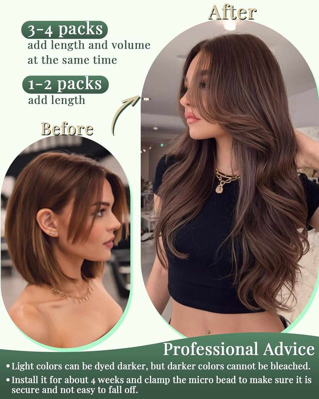 Ugeat 55cm Microring Extensions Echthaar Blond 1g/Strähnen 50Gramm Micro Loop Hair Extensions Echte