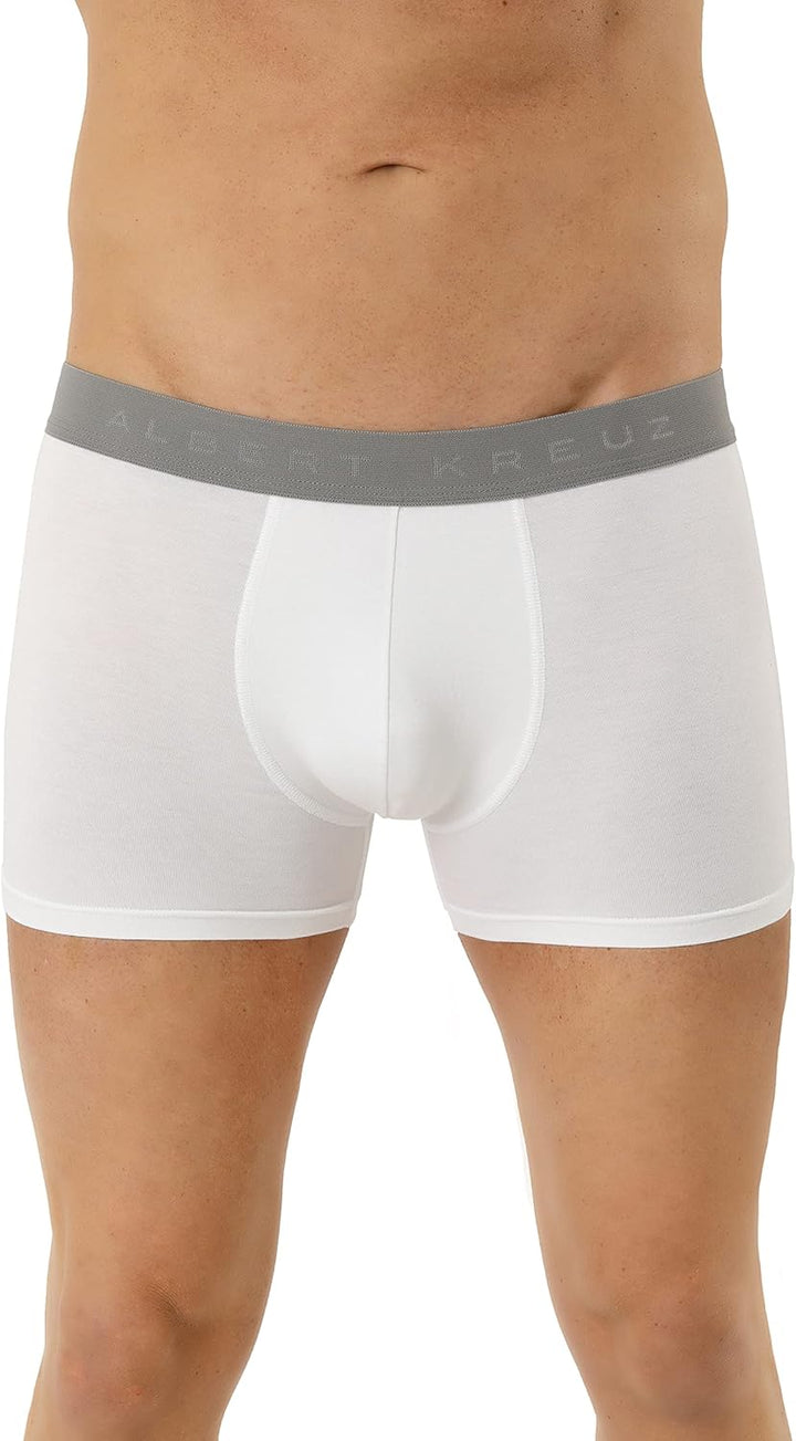 Albert Kreuz Herren Retroshorts Micromodal 2er Pack weiss XL Weiss, XL Weiss