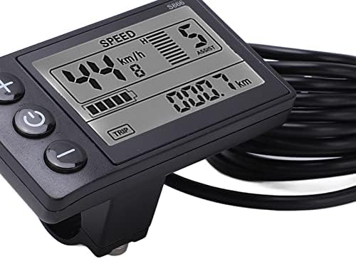 Elektrisches Fahrrad-Display, LCD-Messgerät, Fahrrad-Geschwindigkeitsmesser, E-Bike-Roller-Computer,